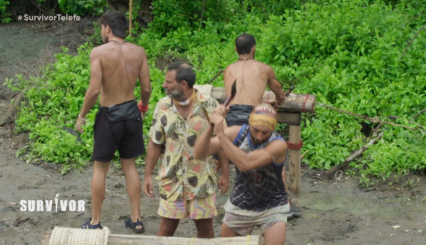 Hacha y tiza en el 10° juego de inmunidad grupal | Mejores Momentos