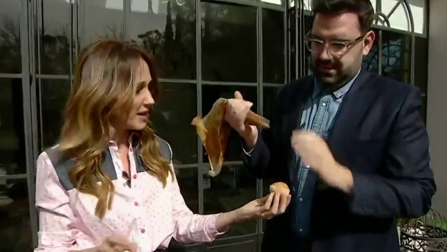 Damián Betular y Vero Lozano en las inmediaciones de Bake Off Famosos | Popurrí de noticias