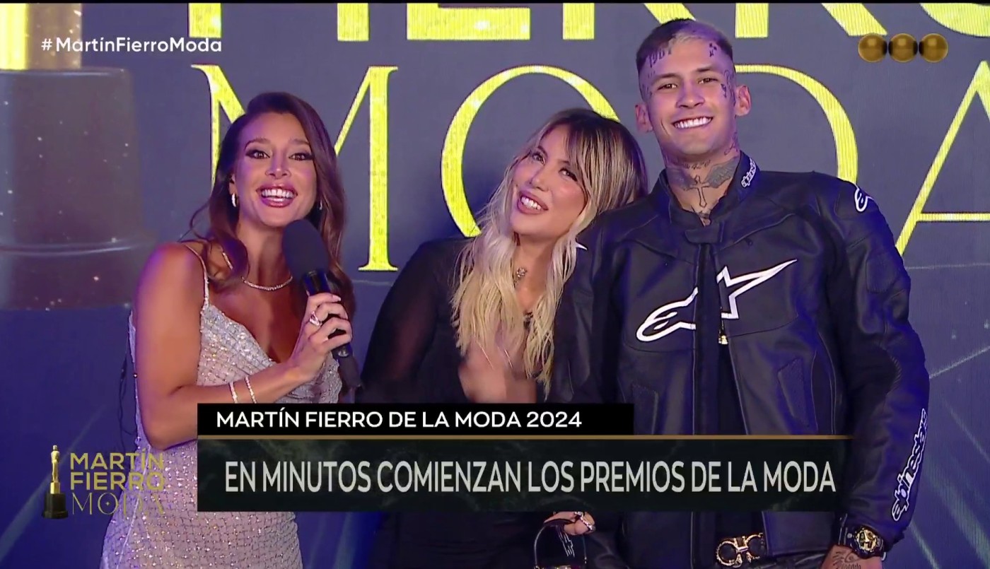 Wanda Nara y L-Gante le pusieron picante a la alfombra roja: "Fan de la relación" | Mejores Momentos