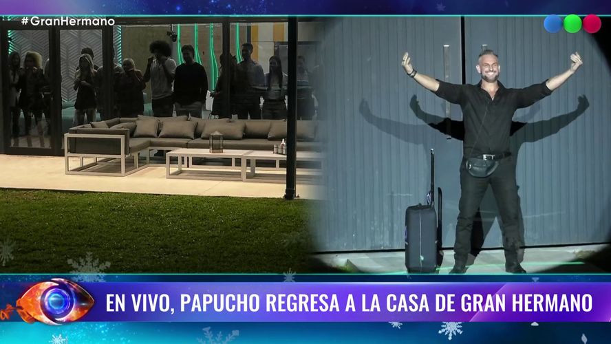 Papucho volvió a la casa de Gran Hermano: caras de alegría y sorpresa | Mejores momentos