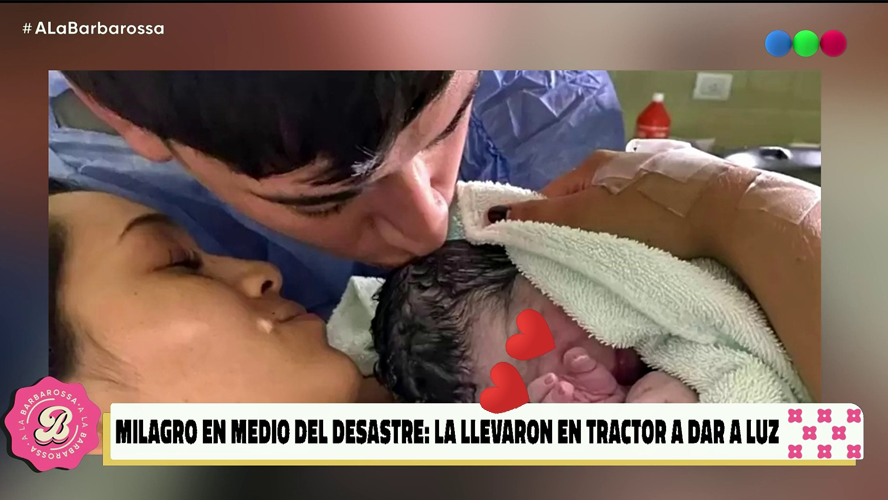 Bahía Blanca: una mujer fue llevada en un tractor para dar a luz a su bebé | Mejores Momentos