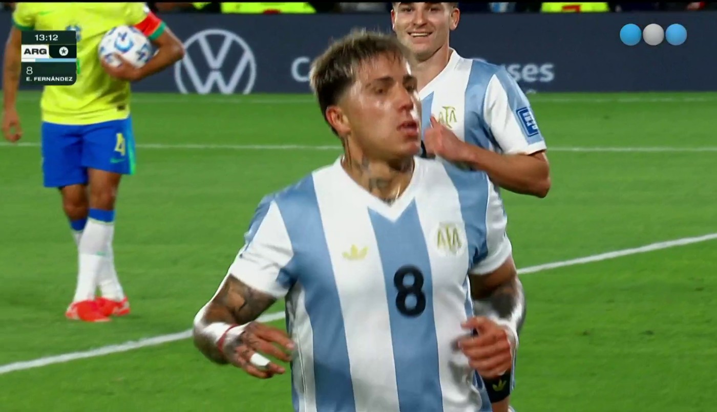 Más de 20 toques para el 2-0: golazo de Enzo Fernández - Argentina vs. Brasil - Eliminatorias 2026 | Mejores momentos