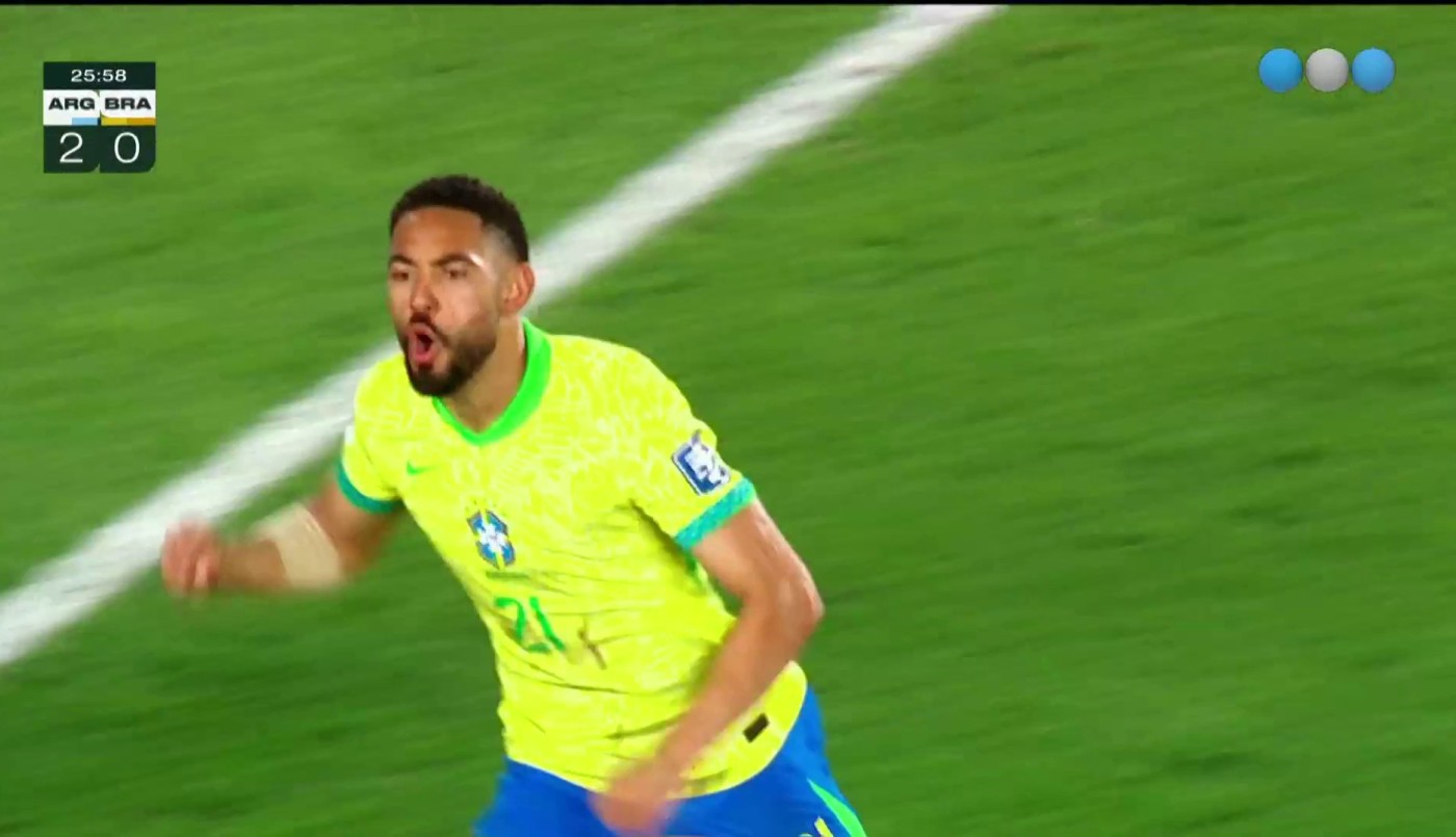 El Scratch descontó en la primera que llegó al arco - Argentina vs. Brasil - Eliminatorias 2026 | Mejores momentos