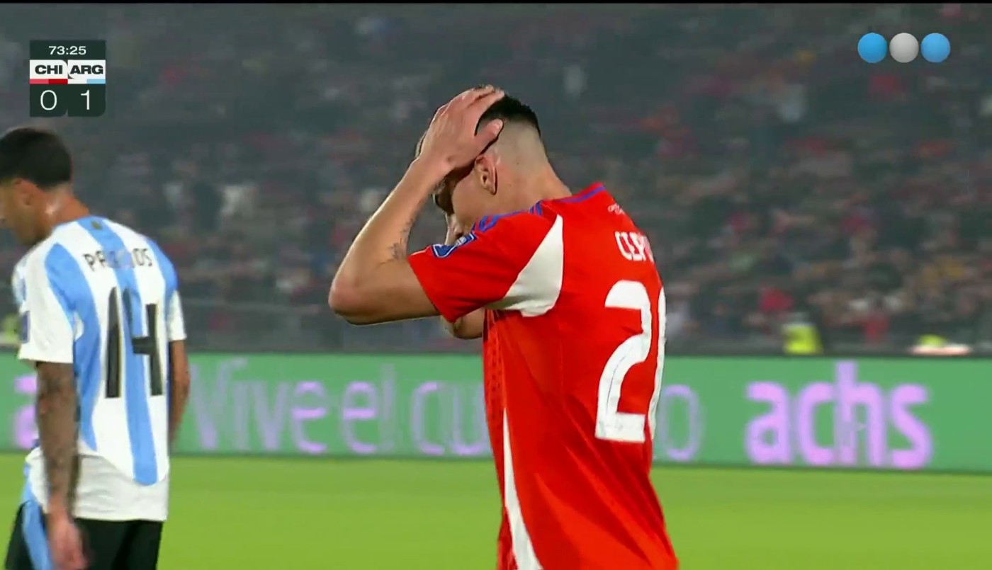 Cepeda se perdió el empate - Chile vs. Argentina - Eliminarorias 2026 | Mejores momentos