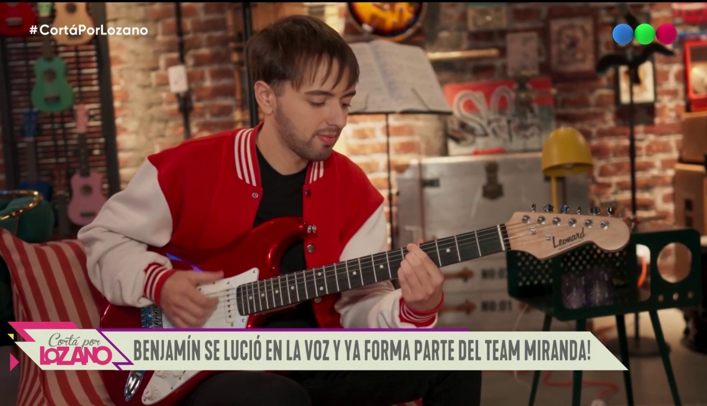 benjamin se lucio en la voz argentina y ya forma parte del team miranda | Exclusivos