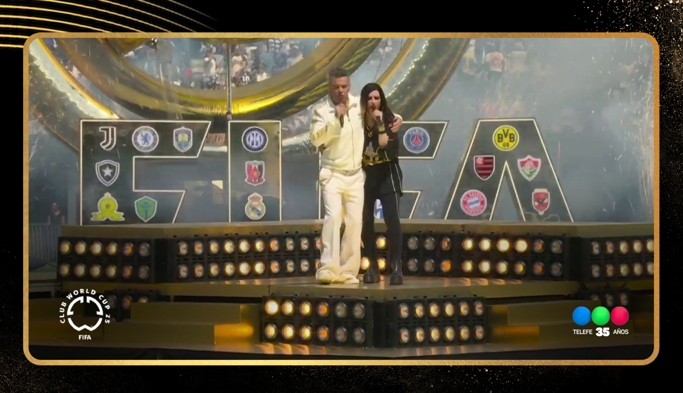 ¡El show de Robbie Williams y Laura Pausini en la final del Mundial de Clubes 2025! | Mejores momentos