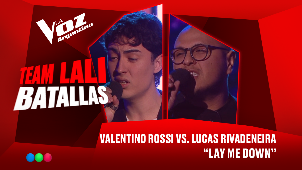 Valentino Rossi vs. Lucas Rivadeneira - "Lay me down" - Batallas - La Voz Argentina 2025 | Batallas 2025