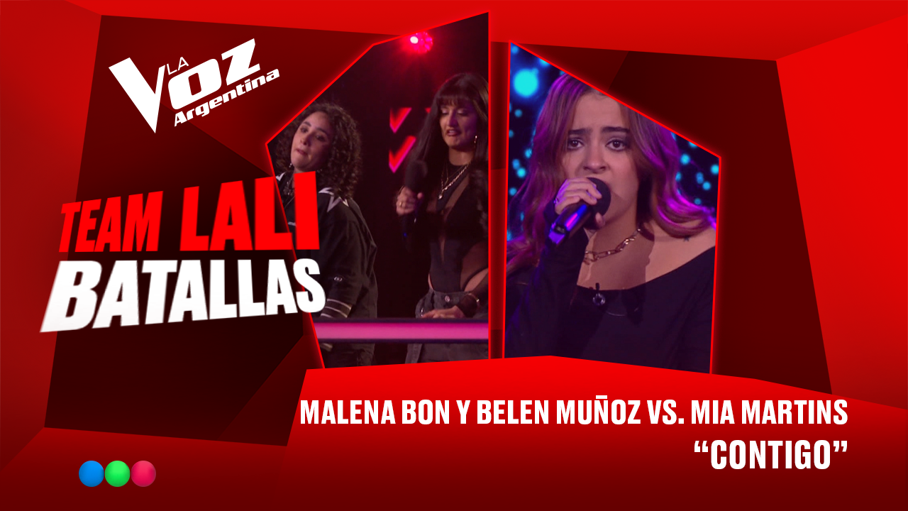 Malena Bon y Belén Muñoz vs. Mia Martins - "Contigo" - Batallas - La Voz Argentina 2025 | Batallas 2025