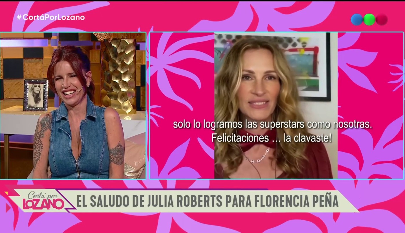 el saludo de julia roberts para flor peña | Popurrí de noticias