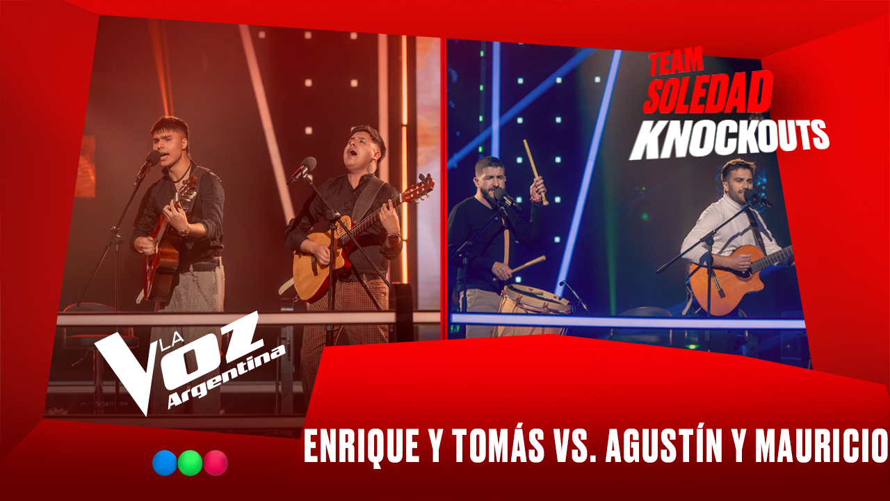 Enrique y Tomás vs. Agustín y Mauricio - Team Soledad - Knockouts - La Voz Argentina 2025 | Knockouts 2025