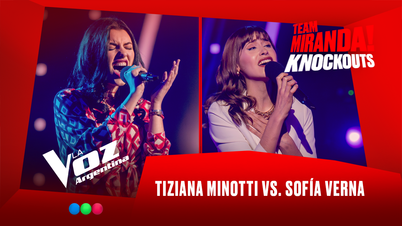 Tiziana Minotti vs. Sofía Verna - Team Miranda! - Knockouts - La Voz Argentina 2025 | Knockouts 2025