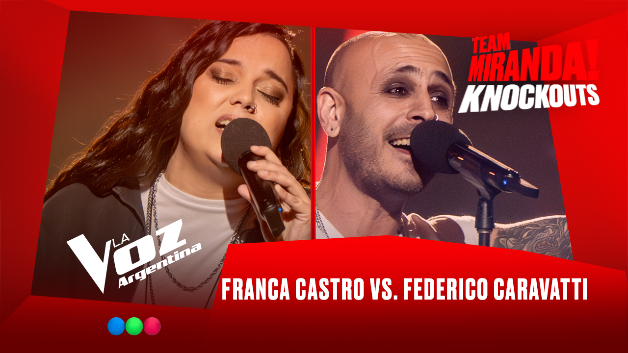 Franca Castro Videla vs. Federico Caravatti - Team Miranda! - Knockouts - La Voz Argentina 2025 | Knockouts 2025