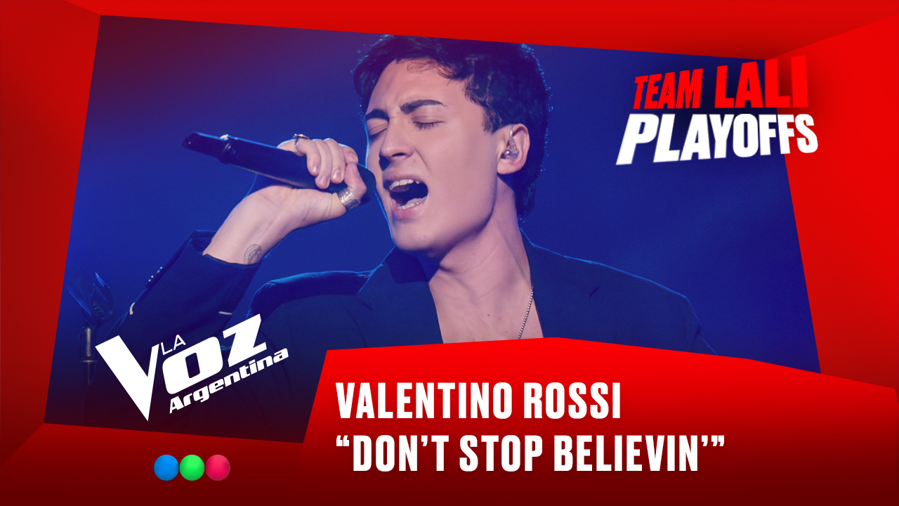 Valentino Rossi - “Don’t stop believin’” - Team Lali - Playoffs - La Voz Argentina 2025 | Playoffs 2025