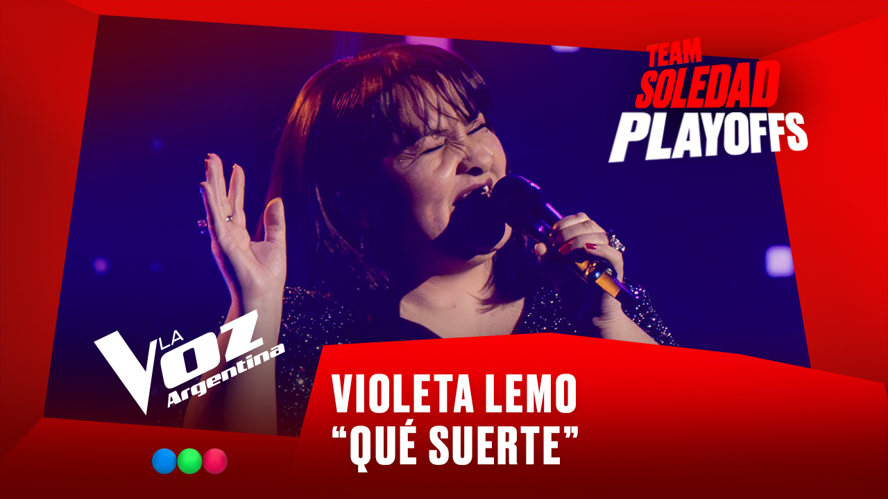 Violeta Lemo - “Qué suerte” - Team Soledad - Playoffs - La Voz Argentina 2025 | Playoffs 2025