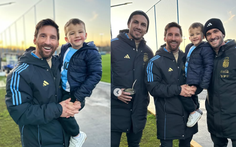 Recuerdo para siempre: Messi alzó en brazos al hijito de Mica Viciconte y Fabián Cubero y derritió corazones | Espectáculos