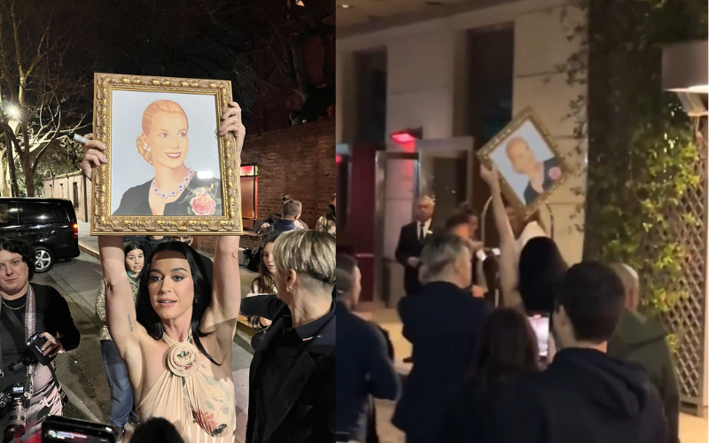 La inesperada postal de Katy Perry en Buenos Aires: felicidad por un cuadro de Eva Perón | Espectáculos