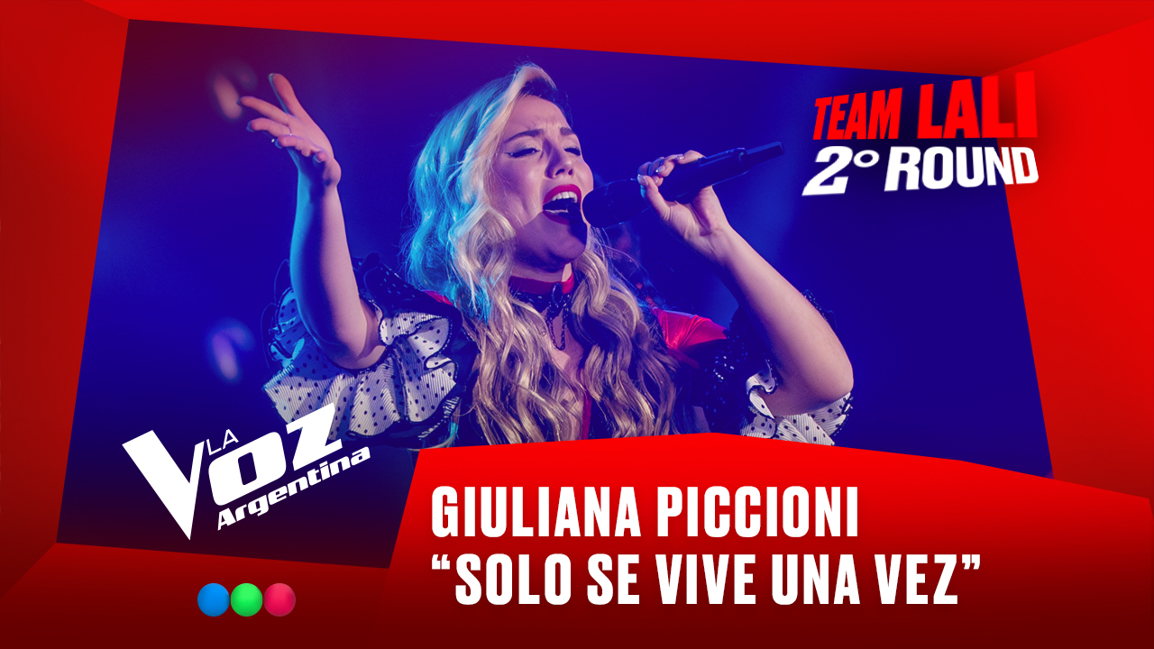 Giuliana Piccioni - "Solo se vive una vez" - Team Lali - 2° Round - La Voz Argentina 2025 | Rounds 2025