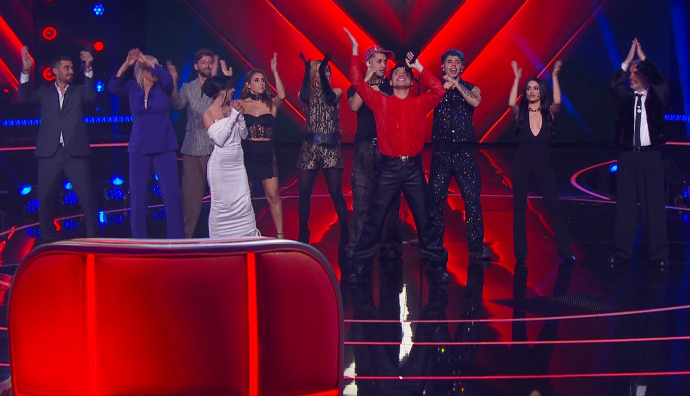 Alan Lez le enseñó a los coaches de La Voz Argentina 2025 el baile de "Provócame" | Mejores momentos