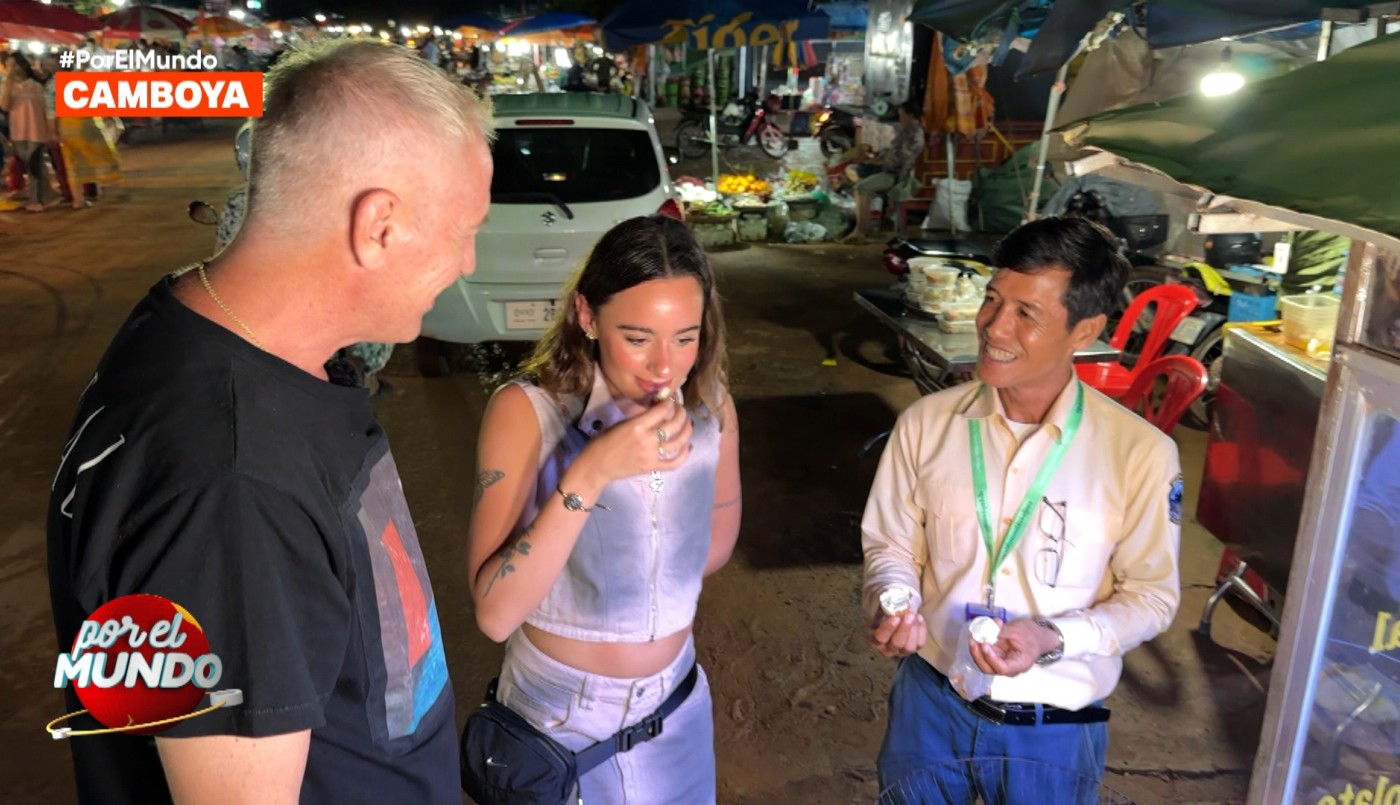 "Date el gusto": Flor Jazmín Peña se animó a probar comida típica de Camboya | Mejores Momentos