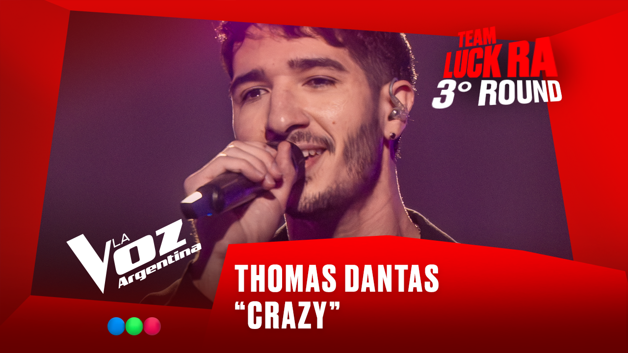 Thomas Dantas - “Crazy” - Team Luck Ra - 3° Round - La Voz Argentina 2025 | Rounds 2025