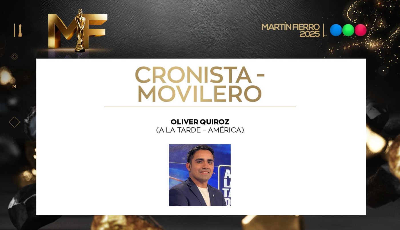 Mejor cronista/movilero: Oliver Quiróz | Ganadores
