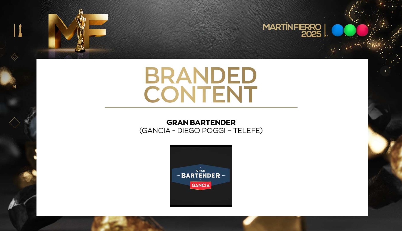 Mejor programa de branded content: El gran bartender | Ganadores