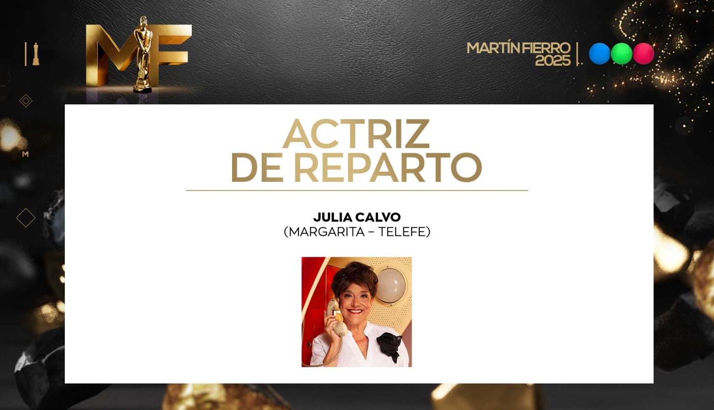Mejor actriz de reparto: Julia Calvo | Ganadores