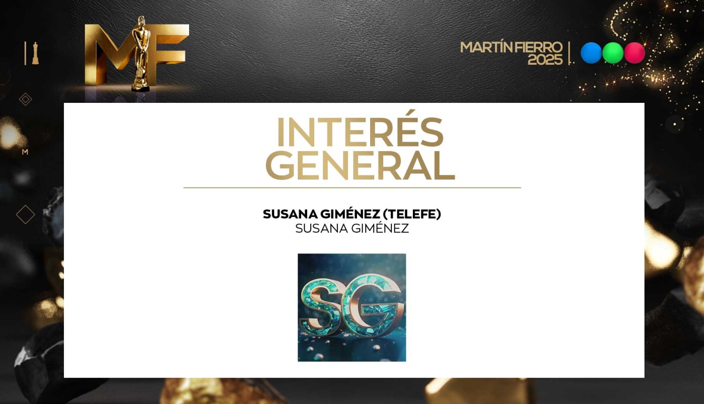 Mejor programa de interés general: Susana Giménez | Ganadores