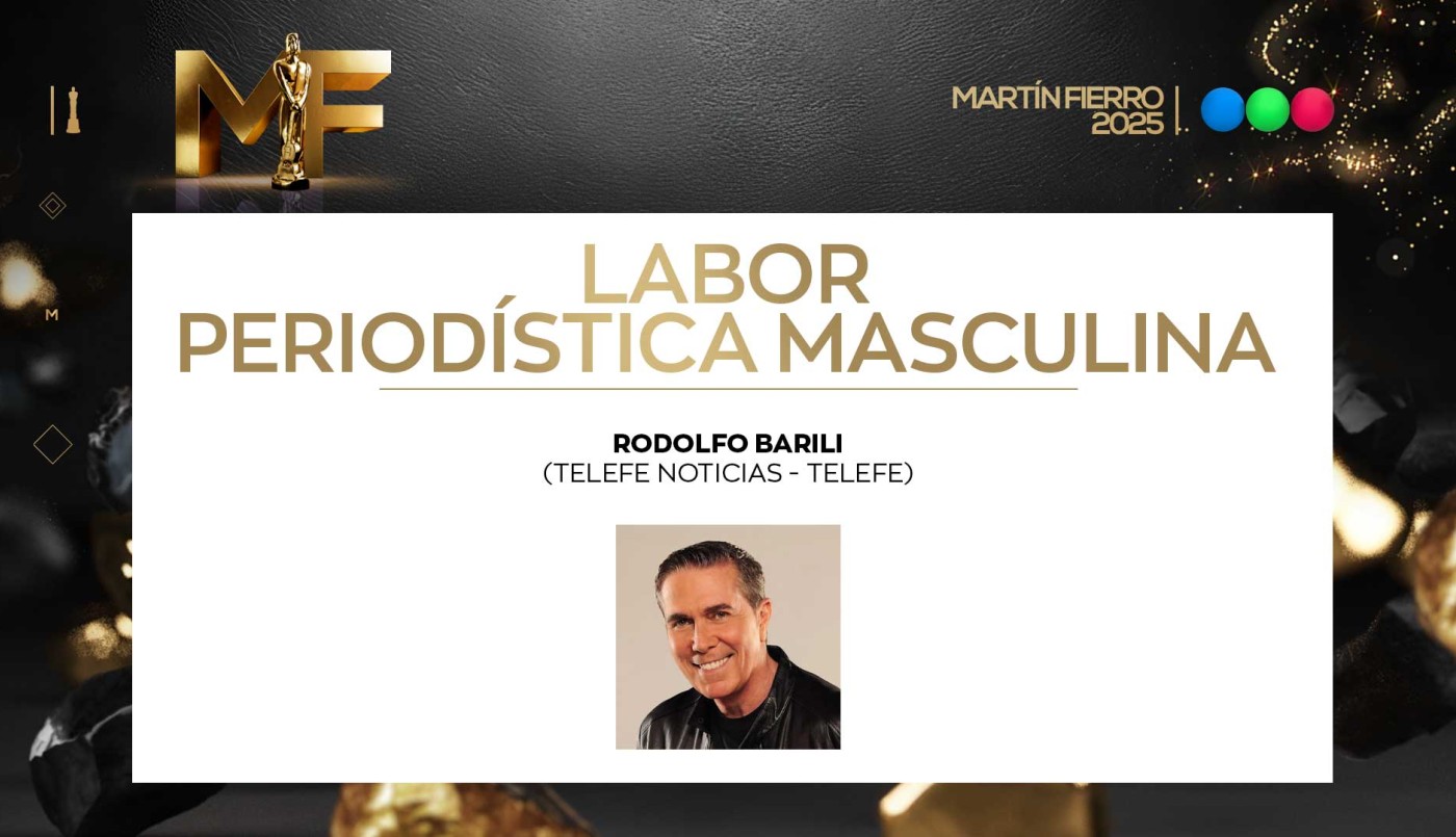 Mejor labor periodística masculina: Rodolfo Barili | Ganadores