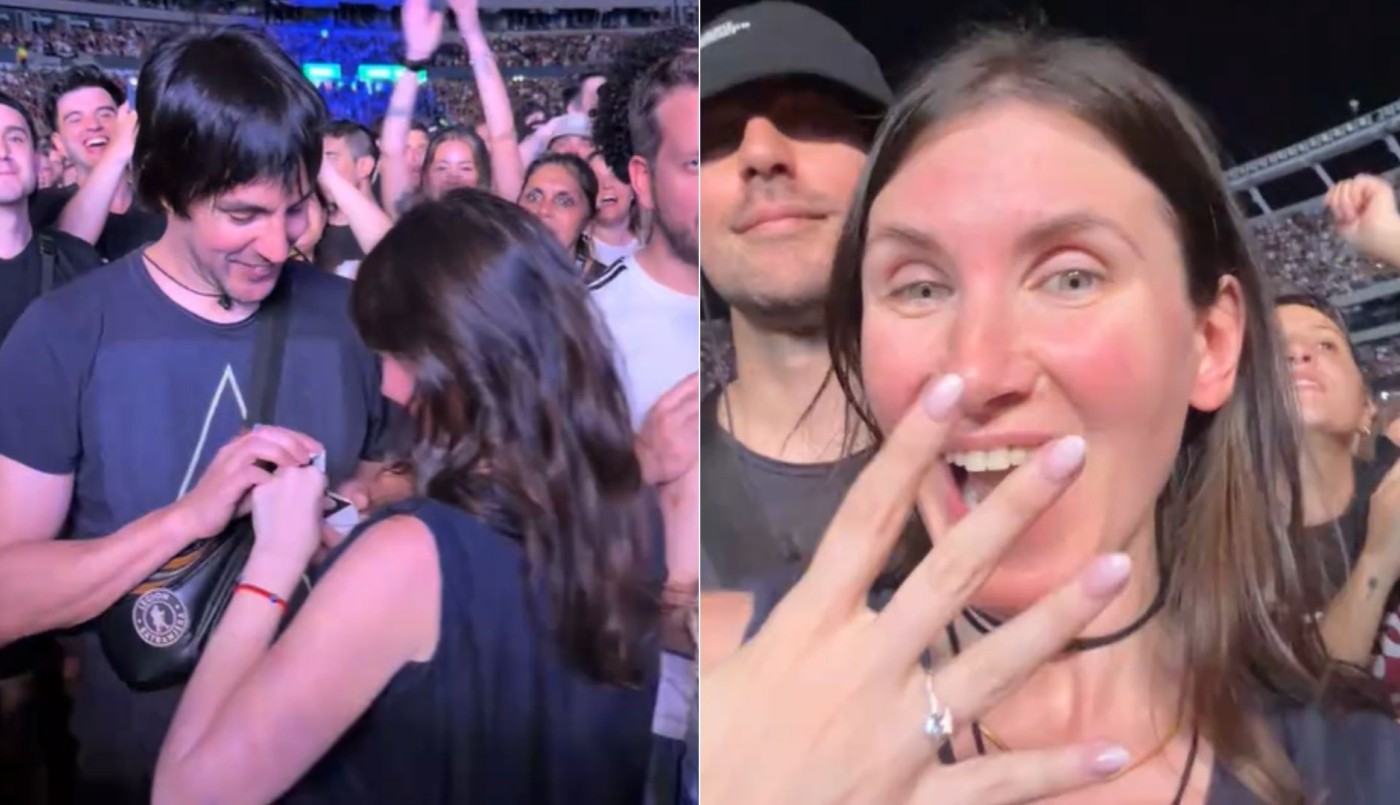 Momento mágico en Oasis: le propusieron casamiento con una icónica canción | Virales