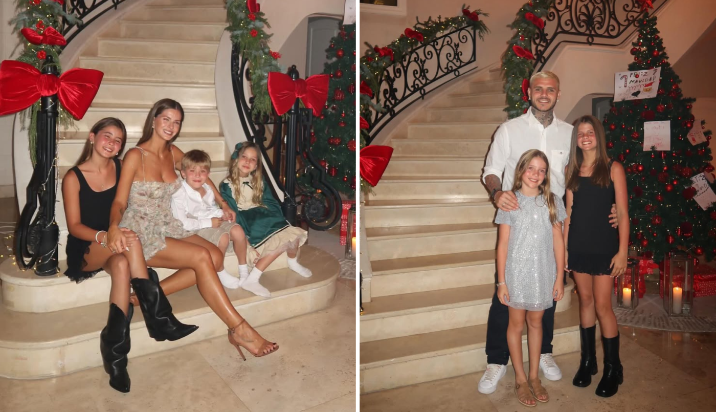 Así pasaron la Navidad la China Suárez y Mauro Icardi con sus hijos | Espectáculos