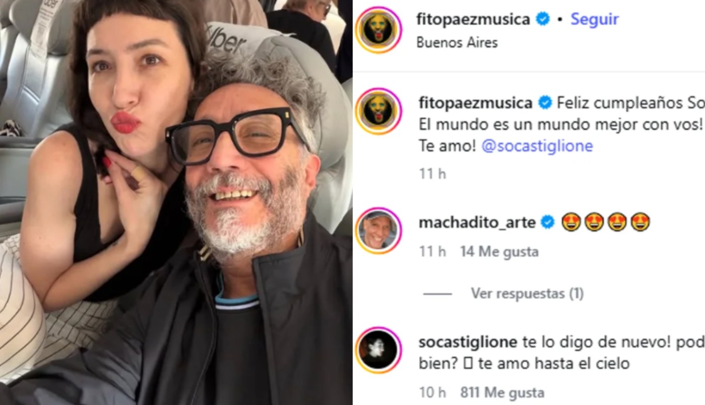 El sorpresivo posteo de Fito Páez que dejó entrever un romance con Sofía Gala | Espectáculos