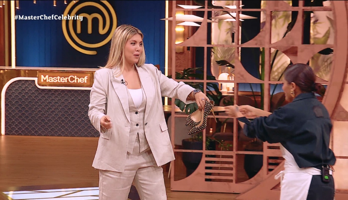 Zapatos y postre: el divertido intercambio de Wanda Nara y la Reini en Masterchef Celebrity | Mejores Momentos