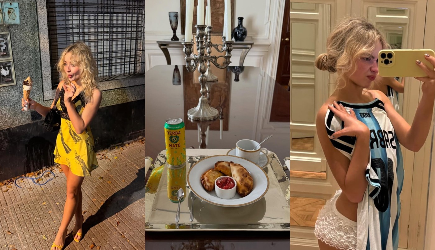 Empanadas, helado y Scaloneta: las postales de Sabrina Carpenter en la argentina | Espectáculos