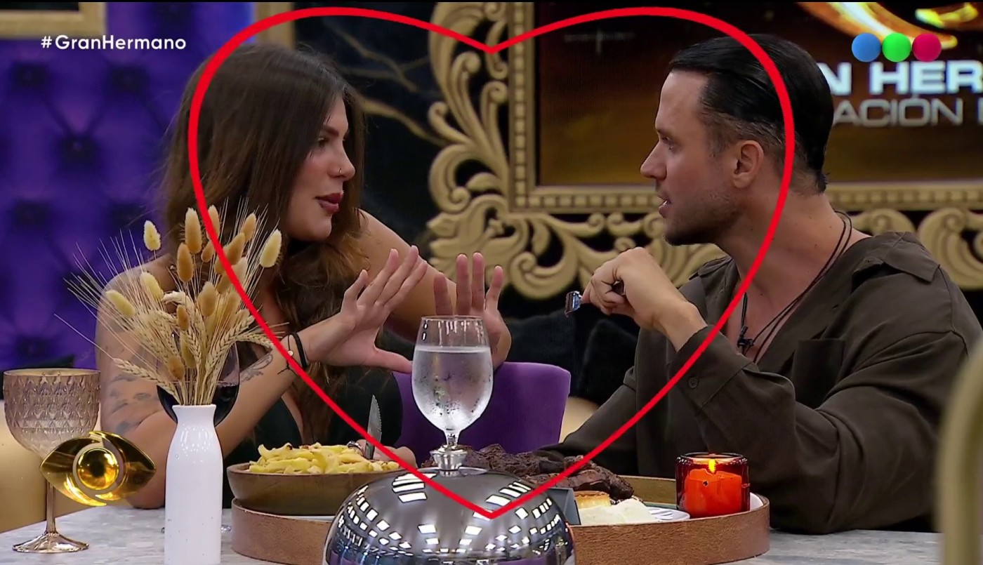 Primera cita en Gran Hermano: Fabio y Luana tuvieron una cena romántica | Mejores momentos