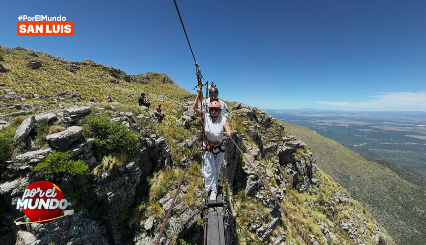 Belén Francese sufrió al extremo en un puente colgante de San Luis | Mejores Momentos