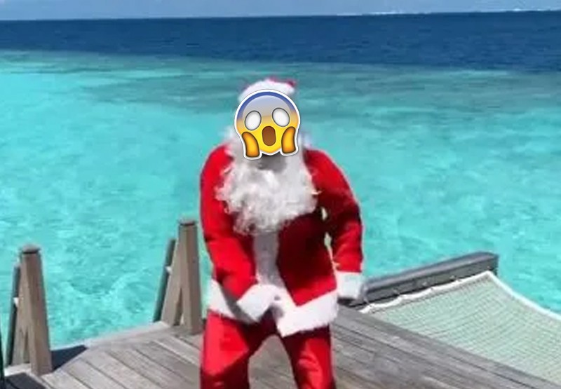 El jugador de fútbol que se disfrazó de Papá Noel y se convirtió en viral | Virales