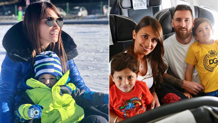 Las vacaciones de Antonela Roccuzzo y sus hijos en la nieve | Espectáculos