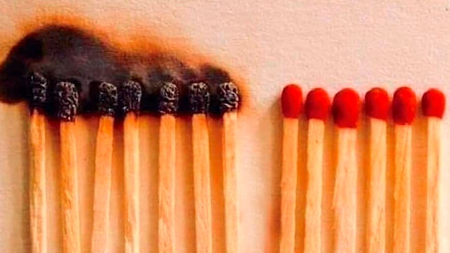 La importancia de la cuarentena explicada con fósforos | Virales