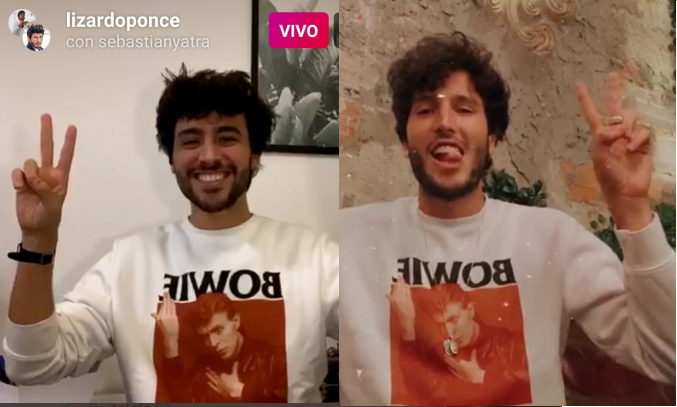¡Sebastián Yatra y Lizardo Ponce hicieron un live y explotaron los memes! | Espectáculos