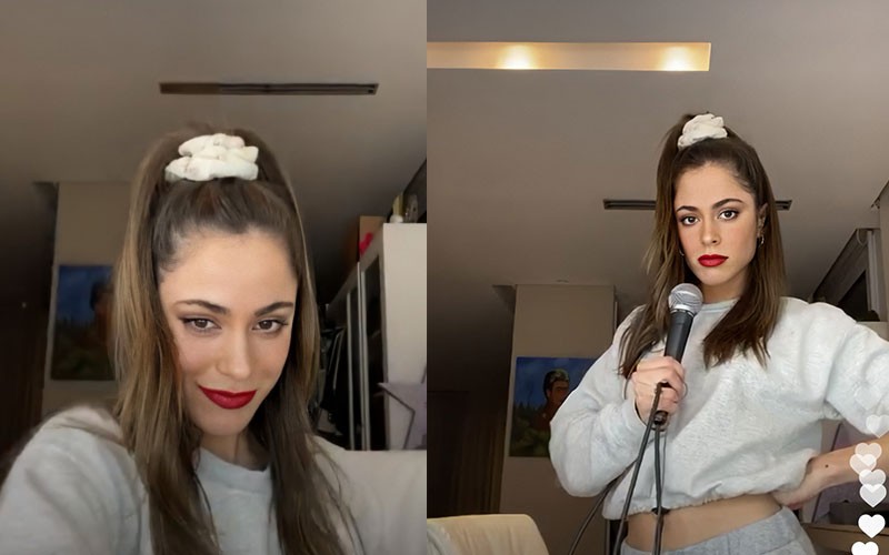 El recital virtual de Tini en su casa | Espectáculos