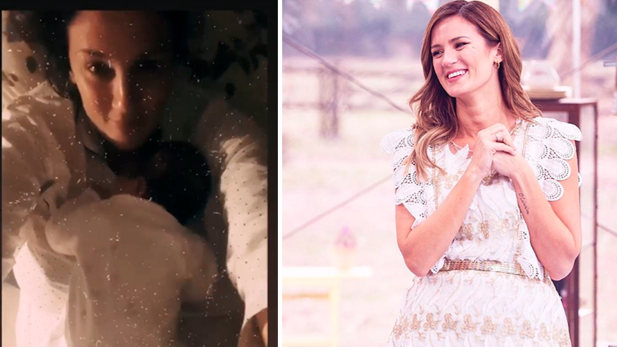 Paula Chaves compartió imágenes del colecho con Filipa | Virales