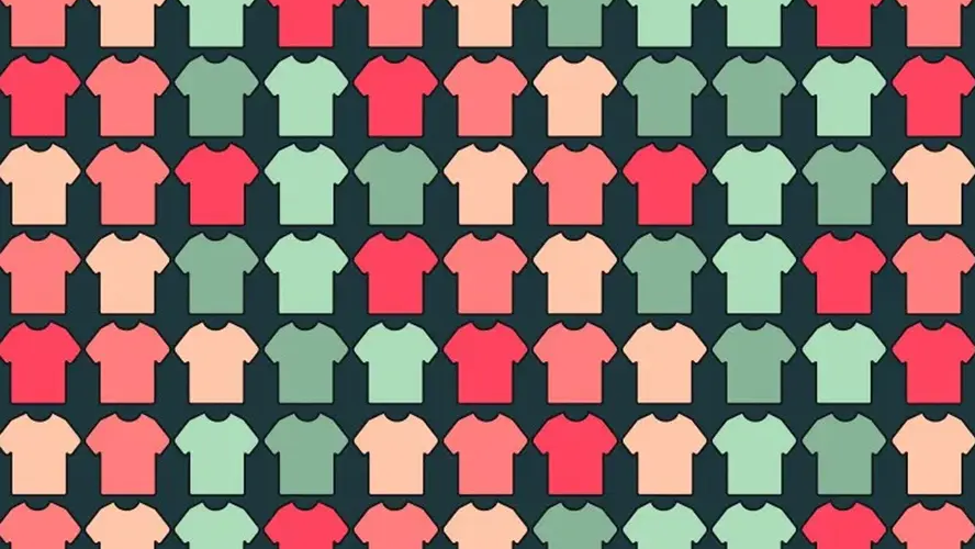 Desafío visual: ¿Podrás encontrar las cuatro remeras con escote en V? | Virales