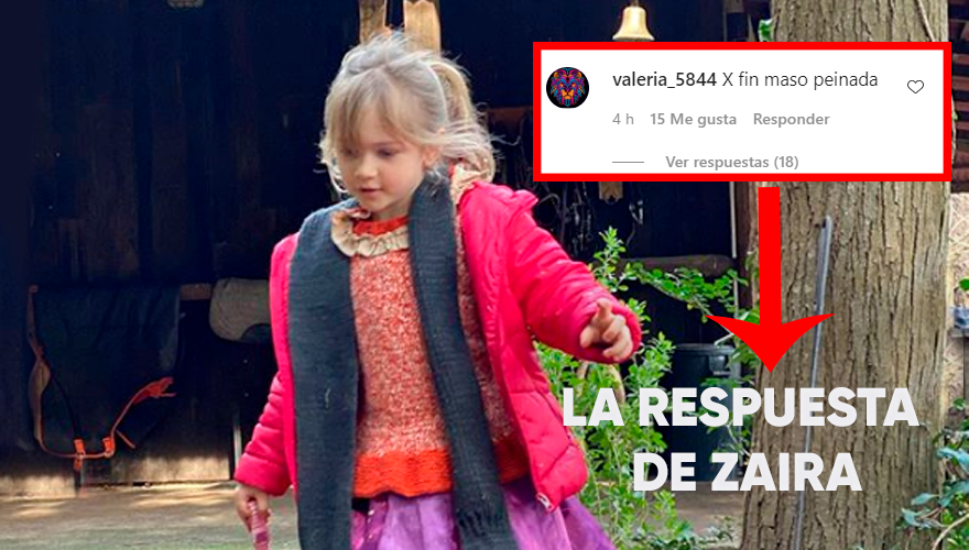 Criticaron a su hija en Instagram y Zaira Nara respondió con altura | Espectáculos