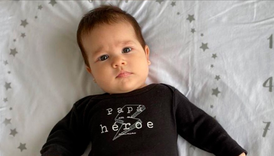 Mía Paoloski cumple tres meses y su papá lo celebra con tiernas fotos | Espectáculos