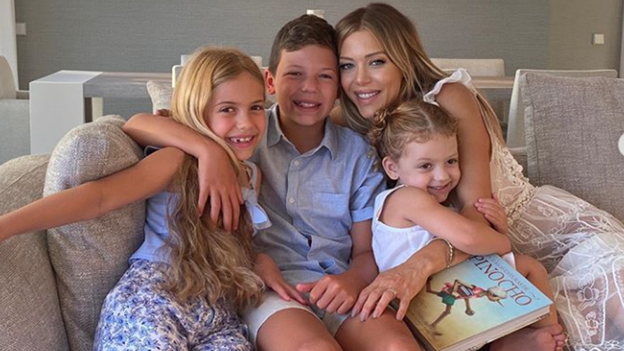 El juego de mallas de animal print que lució Evangelina Anderson con sus hijos | Espectáculos