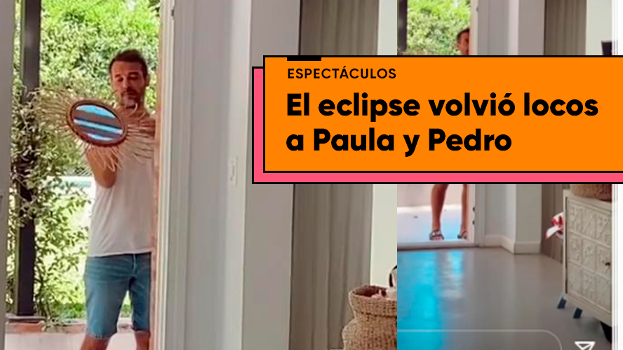 La loca reacción de Paula Chaves y Pedro Alfonso al eclipse | Espectáculos
