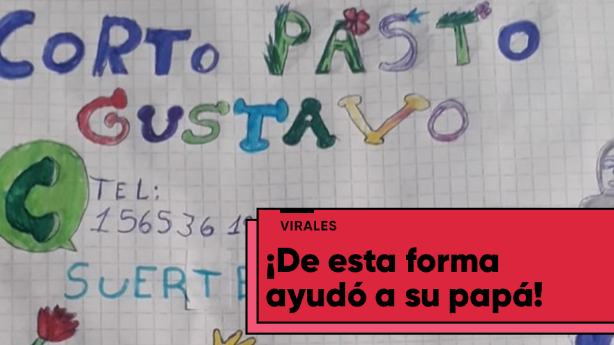 Una nena de nueve años hizo dibujó un panfleto para que su papá pueda conseguir trabajo | Virales