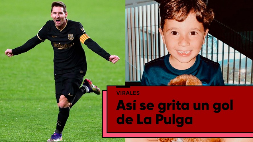 El imperdible festejo de gol de Mateo Messi | Virales