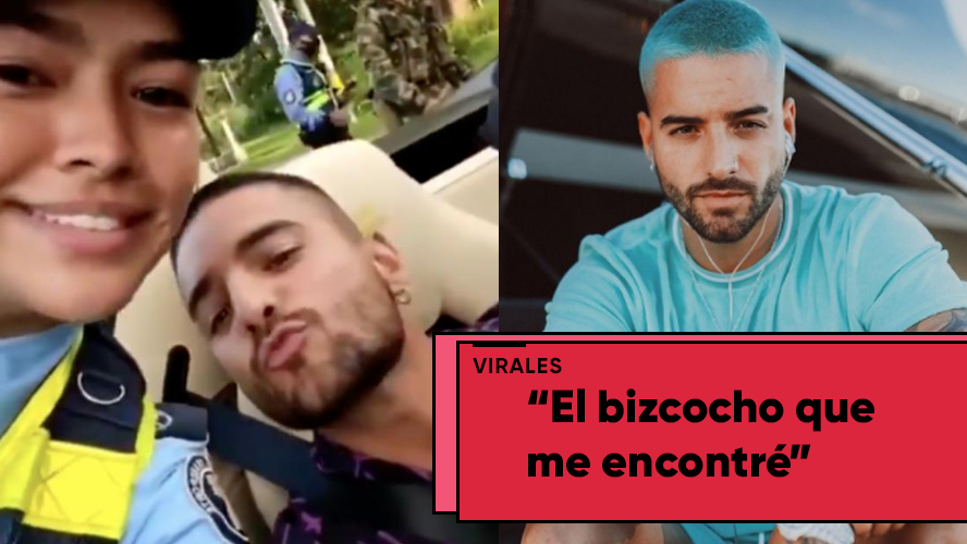 La imperdible reacción de una oficial de tránsito al detener a Maluma | Virales